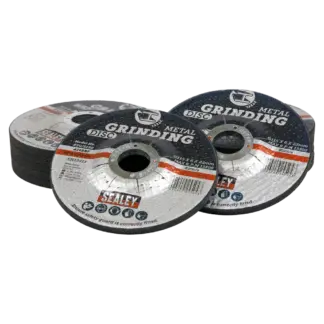 115 x 6mm Grinding Disc 22mm Bore - Pack of 12 [PTC115G12]