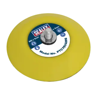 71mm Hook-and-Loop Backing Pad M6 x 1mm [PTC75VAM6]