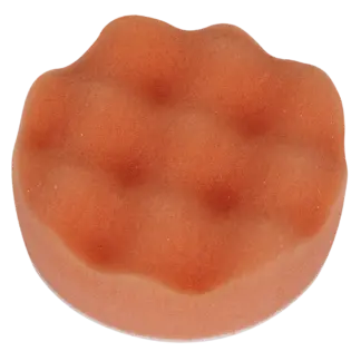Hook-and-Loop Buffing & Polishing Foam Head 80 x 25mm - Orange/Firm [PTCCHW80O]