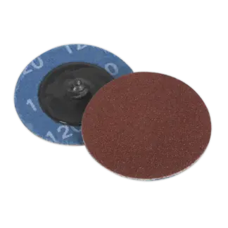 50mm Quick Change Sanding Disc 120Grit - Pack of 10 [PTCQC50120]