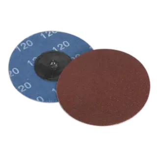 75mm Quick Change Sanding Disc 120Grit - Pack of 10 [PTCQC75120]
