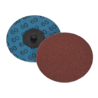 75mm Quick Change Sanding Disc 60Grit - Pack of 10 [PTCQC7560]