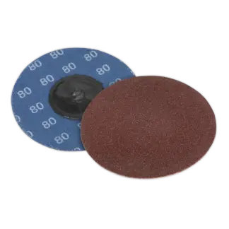 75mm Quick Change Sanding Disc 80Grit - Pack of 10 [PTCQC7580]
