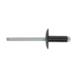 Aluminium Large Flange Rivet 3.2 x 10mm, Black - Pack of 200 [RAB3210L]