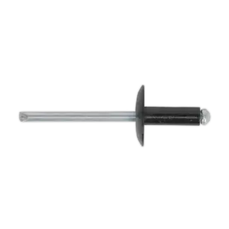 Aluminium Large Flange Rivet 4 x 10mm, Black - Pack of 200 [RAB4010L]