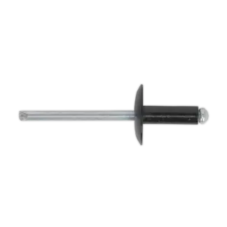 Aluminium Large Flange Rivet 4 x 14mm, Black - Pack of 200 [RAB4014L]