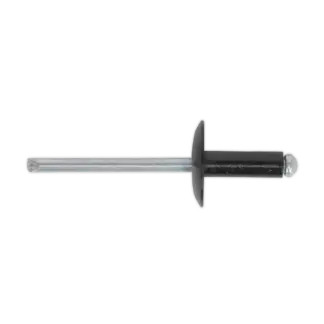 Aluminium Large Flange Rivet 4.8 x 14mm, Black - Pack of 200 [RAB4814L]