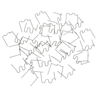 Wave Staple 0.6mm - Pack of 100 [RE06W]