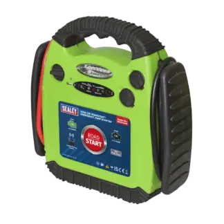 RoadStart® 12V Emergency Jump Starter 900 Peak Amps - Hi-Vis Green [RS1312HV]