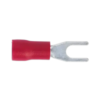 Easy-Entry Fork Terminal 3.7mm (4BA), Red - Pack of 100 [RT13]