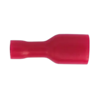 Fully Insulated Female Terminal 6.3mm, Red - Pack of 100 [RT16]