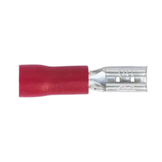 Push-On Female Terminal 2.8mm, Red - Pack of 100 [RT19]