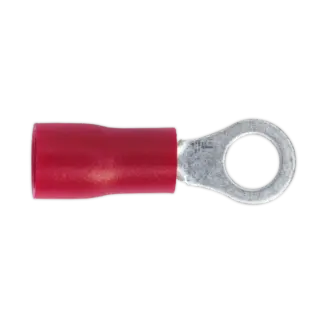 Easy-Entry Ring Terminal 4.3mm (4BA), Red - Pack of 100 [RT24]