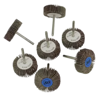 Rotary Tool Abrasive Flap Wheel Set 30mm 7pc [RTA7FW]