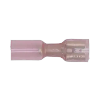 Heat Shrink Push-On Female Terminal 6.4mm, Red - Pack of 25 [RTSPF25]