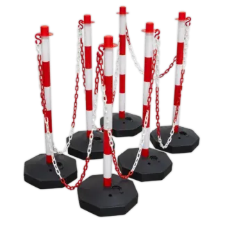 Post & Chain Kit 25m - Red/White [RWSBKIT]
