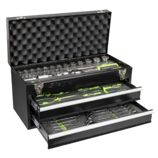 Siegen Portable Tool Chest 2 Drawer with Tool Kit 90pc [S01055]