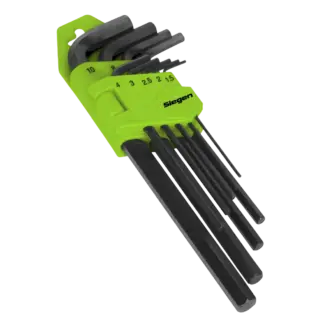 Siegen Long Hex Key Set 9pc [S01091]