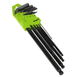 Siegen Extra-Long Ball-End Hex Key Set 9pc [S01094]