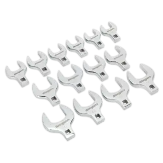Siegen Crow's Foot Open End Spanner Set 1/2"Sq Drive 14pc [S01109]