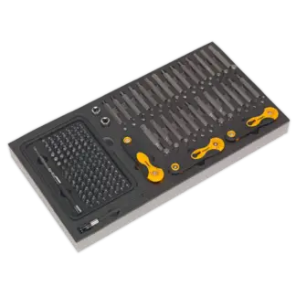 Siegen Specialised Bit Set & Folding Hex Keys with Tool Tray 192pc [S01126]