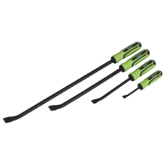 Siegen Heavy-Duty Angled Pry Bar Set with Hammer Cap 4pc [S01138]
