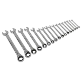 Siegen Combination Ratchet Spanner Set 17pc [S01156]