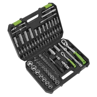 Siegen Socket Set 1/4" & 1/2"Sq Drive 94pc [S01210]