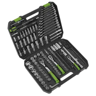 Siegen Socket Set 1/4", 3/8" & 1/2"Sq Drive 219pc [S01212]