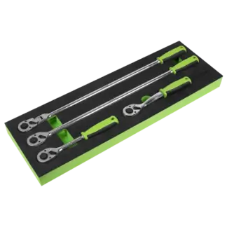 Siegen Ratchet Wrench Set with Flip Reverse 1/2"Sq Drive 4pc [S01231]