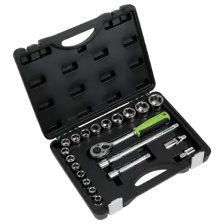 Siegen Socket Set 1/2"Sq Drive 21pc [S01237]