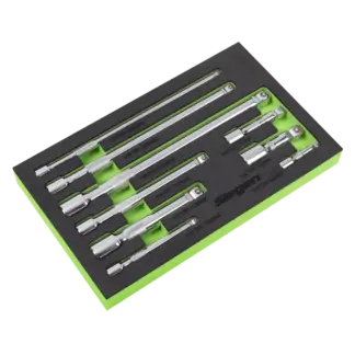 Extension Bar Set 1/4", 3/8" & 1/2"Sq Drive 9pc [S01292]