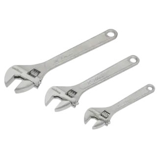 Siegen Adjustable Wrench Set 3pc [S0448]