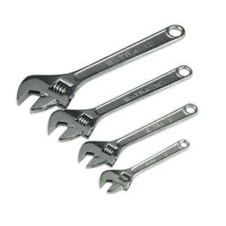 Siegen Adjustable Wrench Set 4pc [S0449]