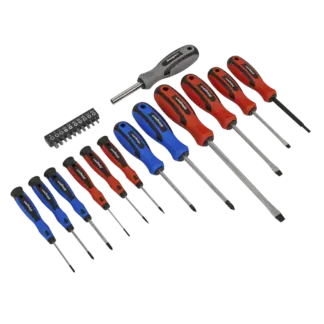 Siegen Soft Grip Screwdriver & Bit Set 23pc [S0598]