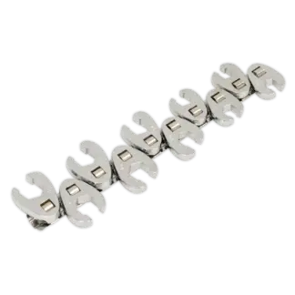 Siegen Flare Nut Crow's Foot Wrench Set 3/8"Sq Drive 10pc [S0845]