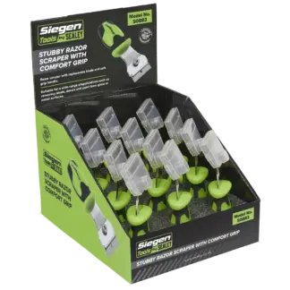 Siegen Razor Scraper with Comfort Grip - Display Box of 12 [S0883]