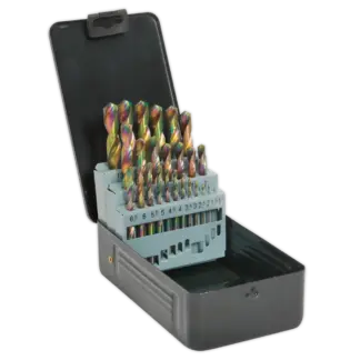 Siegen HSS Edge Ground Drill Bit Set 25pc - DIN 338 [S0938]