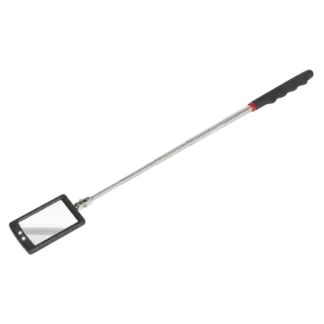 Siegen Telescopic Inspection Mirror with 2 LEDs 52 x 83mm [S0948]