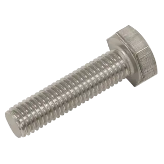 Stainless Steel Hex Head Set Screw DIN 933 - M10 X 40 A2 - Pack of 25 [S1040]