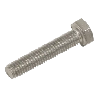 Stainless Steel Hex Head Set Screw DIN 933 - M5 X 25 A2 - Pack of 50 [S525]