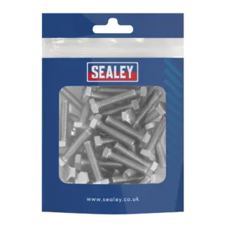 Stainless Steel Set Screw M6 x 25mm 1mm Pitch, DIN 933 - Pack of 50 [S625S]