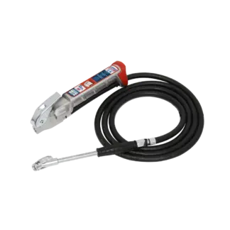 PCL Tyre Inflator with 2.5m Hose & Twin Clip-On Connector [SA37/95]