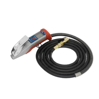 Digital Tyre Inflator with 2.7m Hose & Clip-On Connector [SA375]