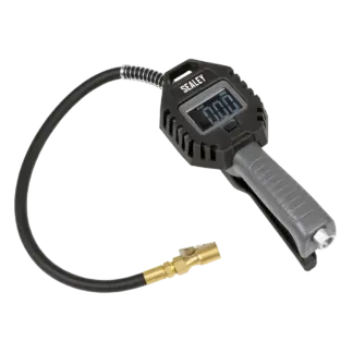 Rechargeable Digital Tyre Inflator with Clip-On Connector [SA500]