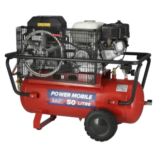 50L Belt Drive Air Compressor with Petrol Engine 5.5hp [SA5055]