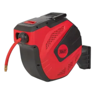 30m Auto-Rewind Control Rubber Air Hose Reel 10mm ID [SA824]