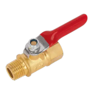 Lever Ball Valve 1/4"BSPT Male x 1/4"BSP Female [SA906]