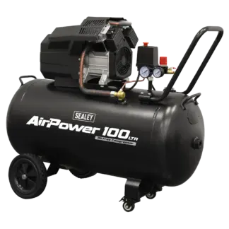 Air Compressor 100L V-Twin Oil Free Direct Drive 3hp [SAC10002]