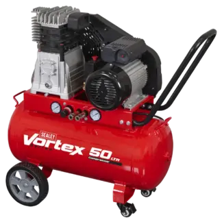 50L Belt Drive Air Compressor with Cast Cylinders & Wheels 3.5hp [SAC1503B]